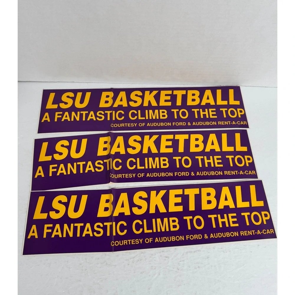LSU Basketball A Fantastic Climb To The Top Bumper Stickers (3) Audubon Ford
